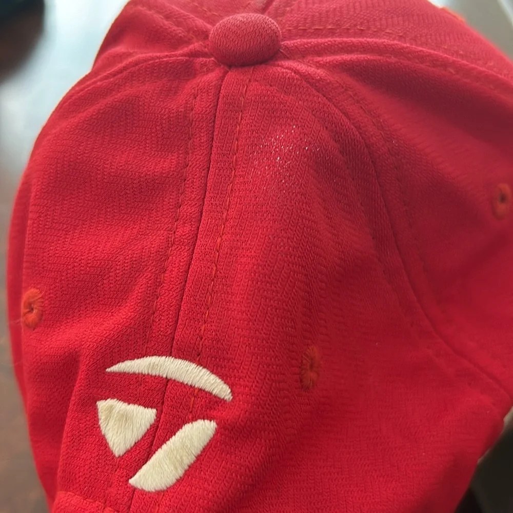 TaylorMade Cap Golf Hat M1 PSi Cap Red Adjustable EUC One Size Fits All - Picture 6 of 6